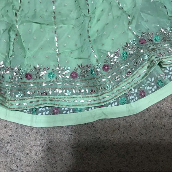 Punjabi frock suit with salwar - Picture 7 of 8